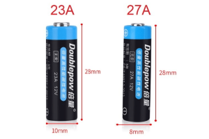 27a batterij versus 23a batterij: verschillende maten, dezelfde energie