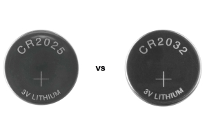 CR2025 Vs.CR2032 -batterij