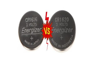 Vergelijking van muntencelbatterijen: CR1616 versus CR1620