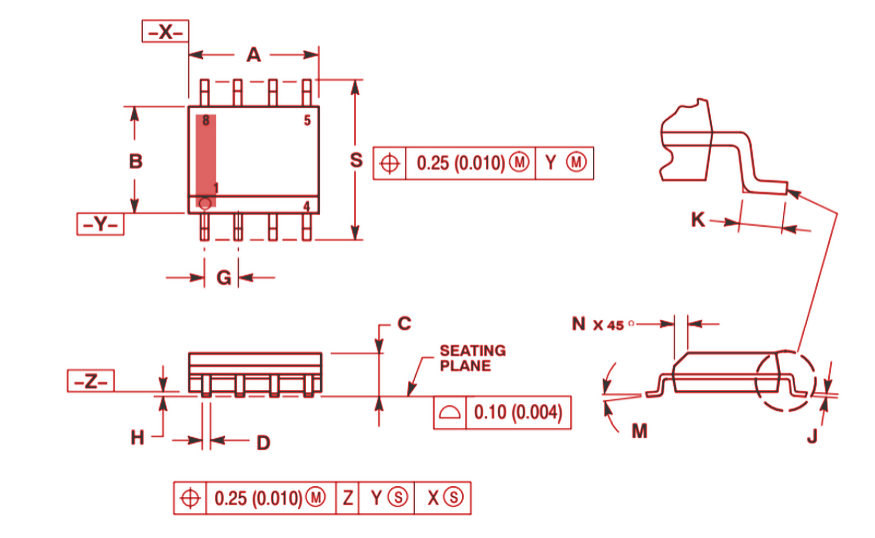 SOIC-8 Package Dimension