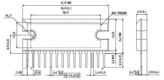 LA4440 Package Dimensions