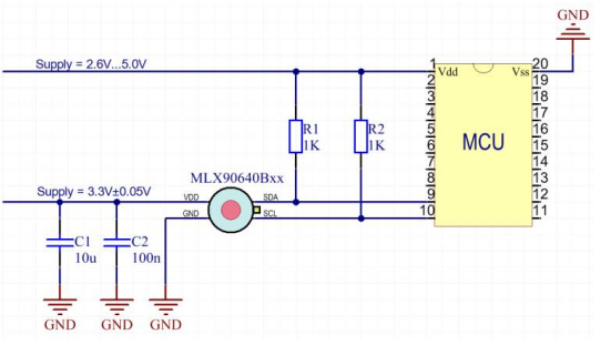 MLX90640 Circuit